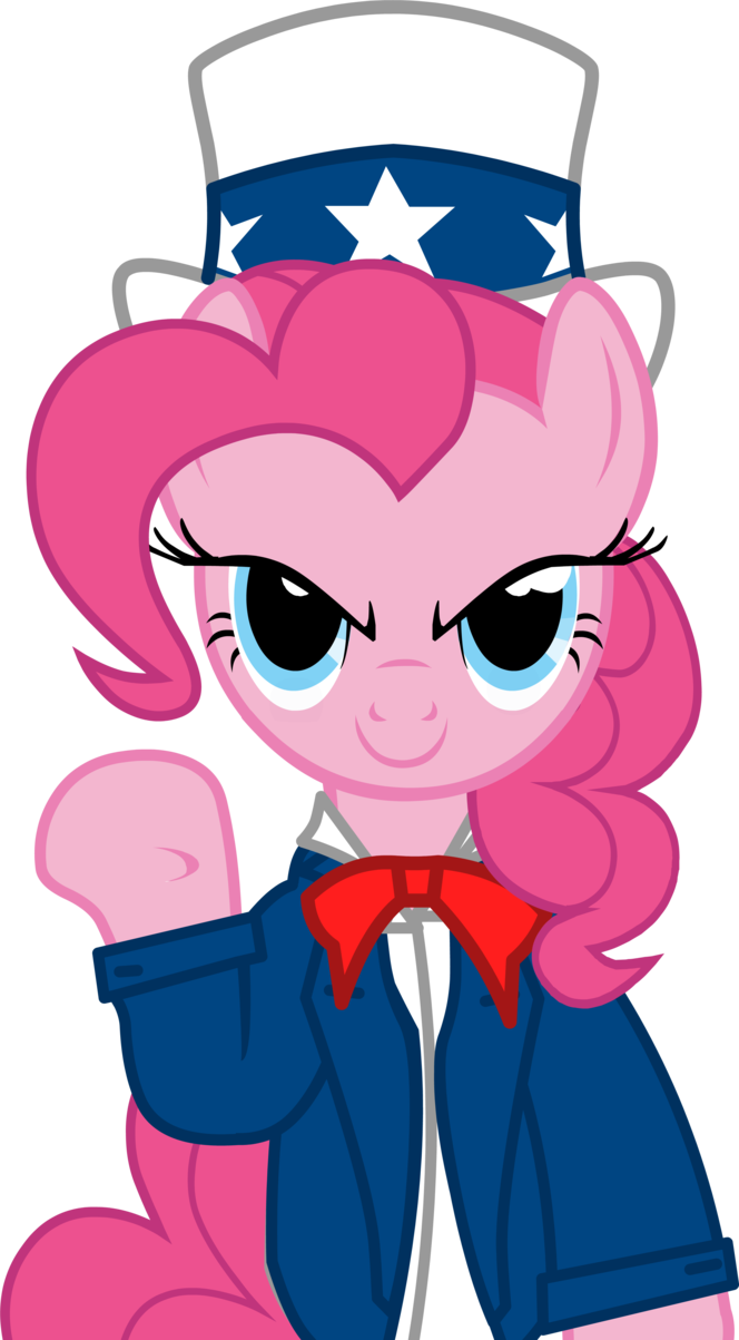 Patriotic Pony Cartoon Character