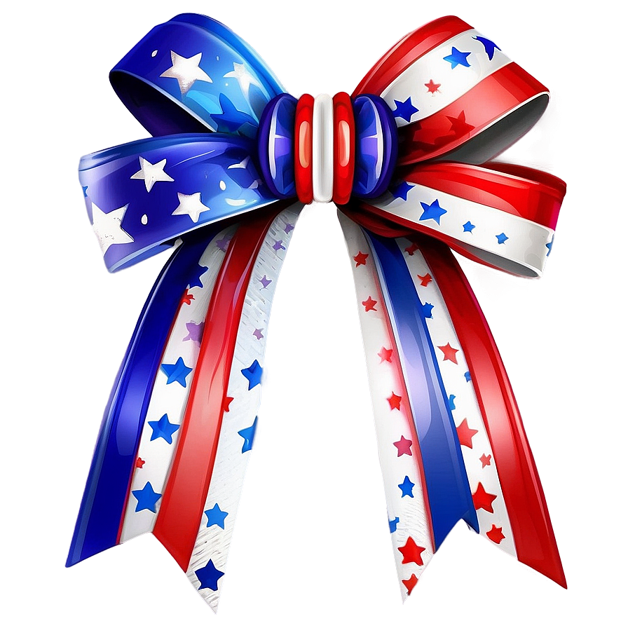 Patriotic Star Gift Bow Png 7