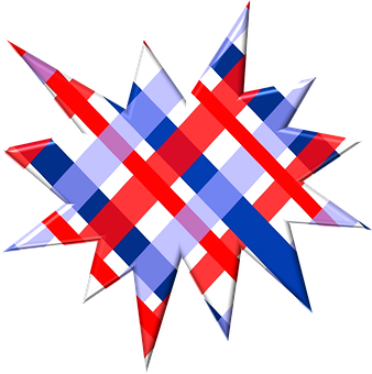 Patriotic Starburst Graphic PNG with transparent background