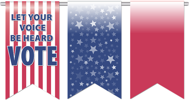Patriotic Voting Banners PNG with transparent background