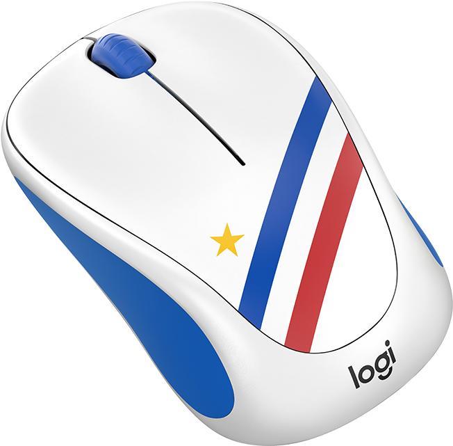 Patriotic Wireless Mouse Design PNG with transparent background