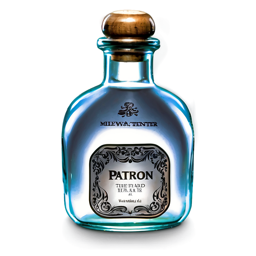 Patron Silver Mini Bottle Png 13