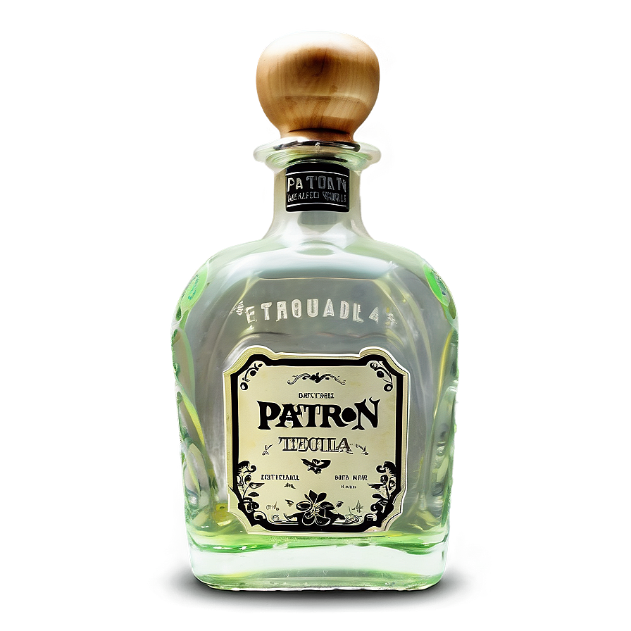 Patron Tequila Bottle With Ribbon Png Xcw