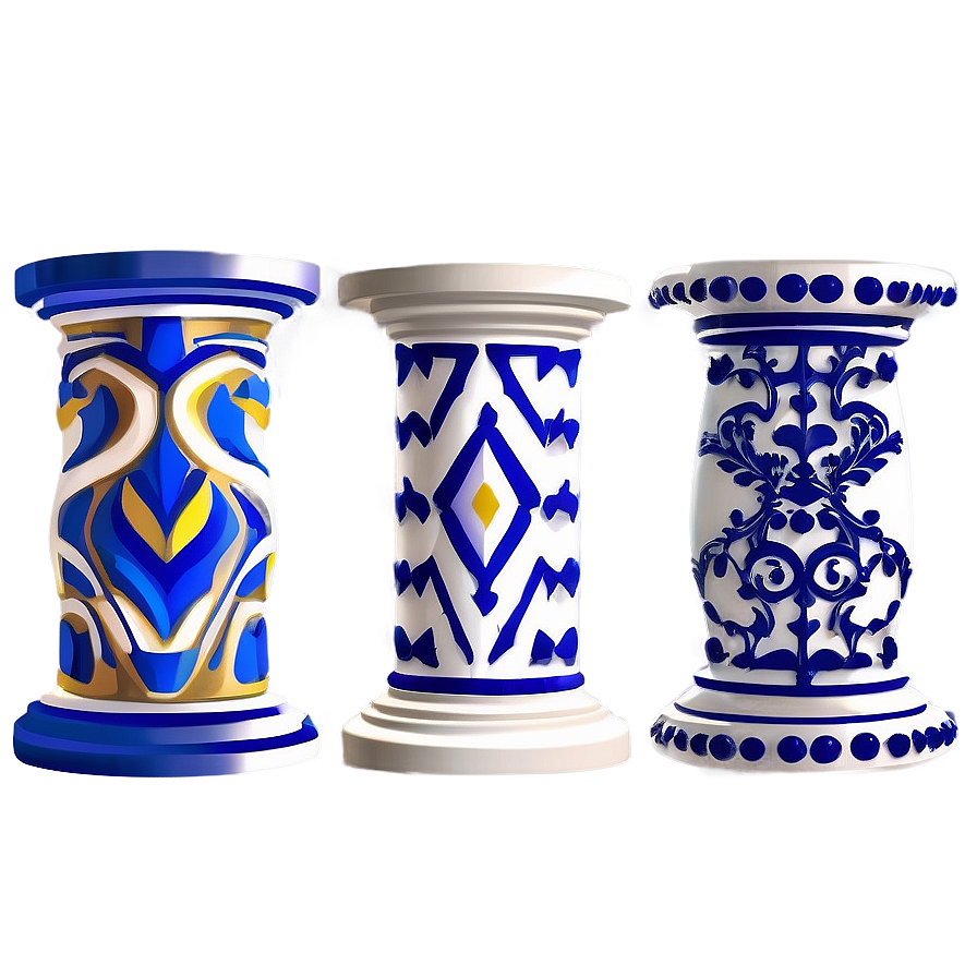 Patterned Pillar Png 05242024