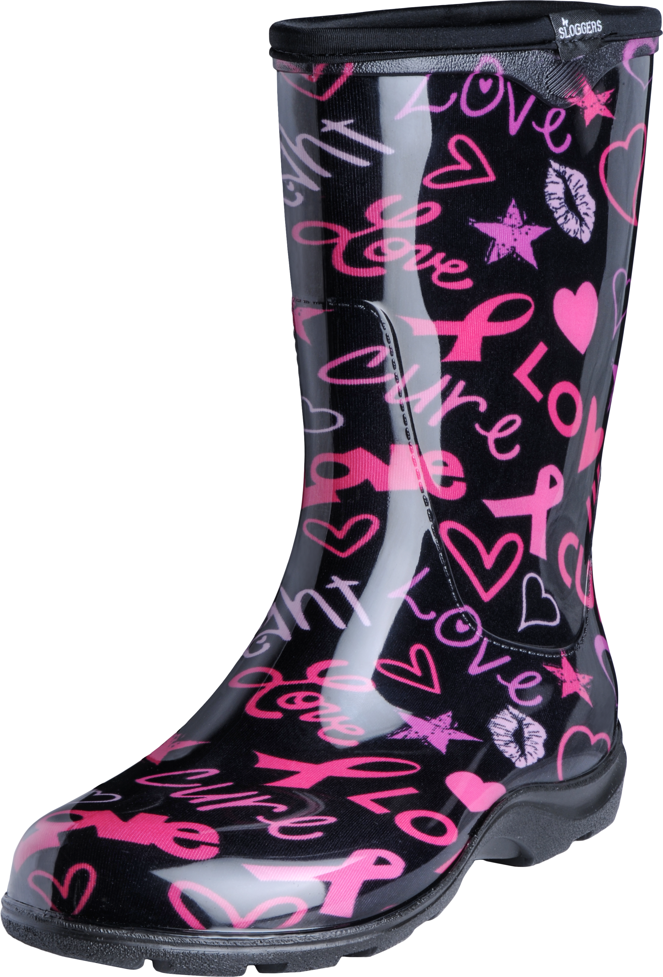 Hope Boot Fnl - Breast Cancer Rain Boots, HD Png Download PNG with transparent background