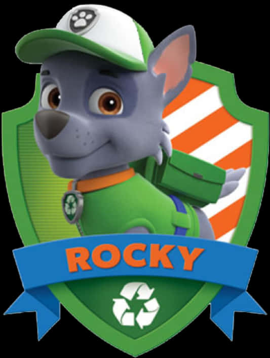 Paw Patrol Rocky Character Badge