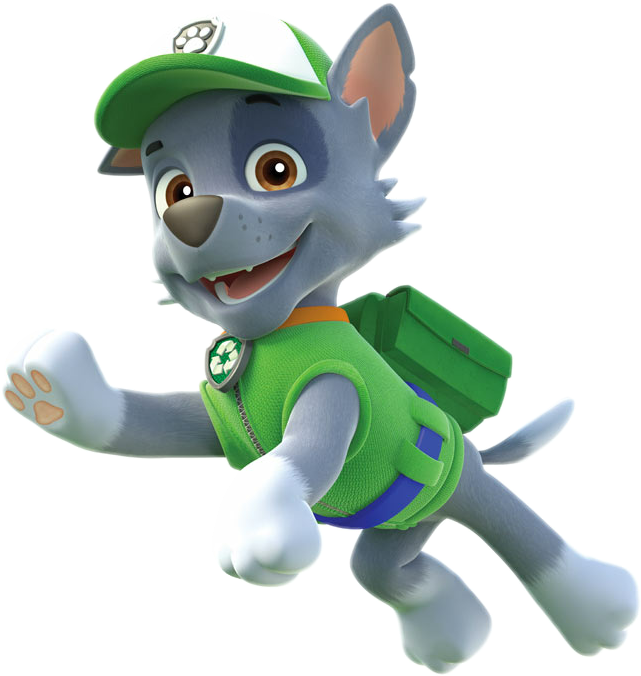 #rocky #pawpatrol - Paw Patrol Single Characters, HD Png Download PNG image with a transparent background, free high-resolution download