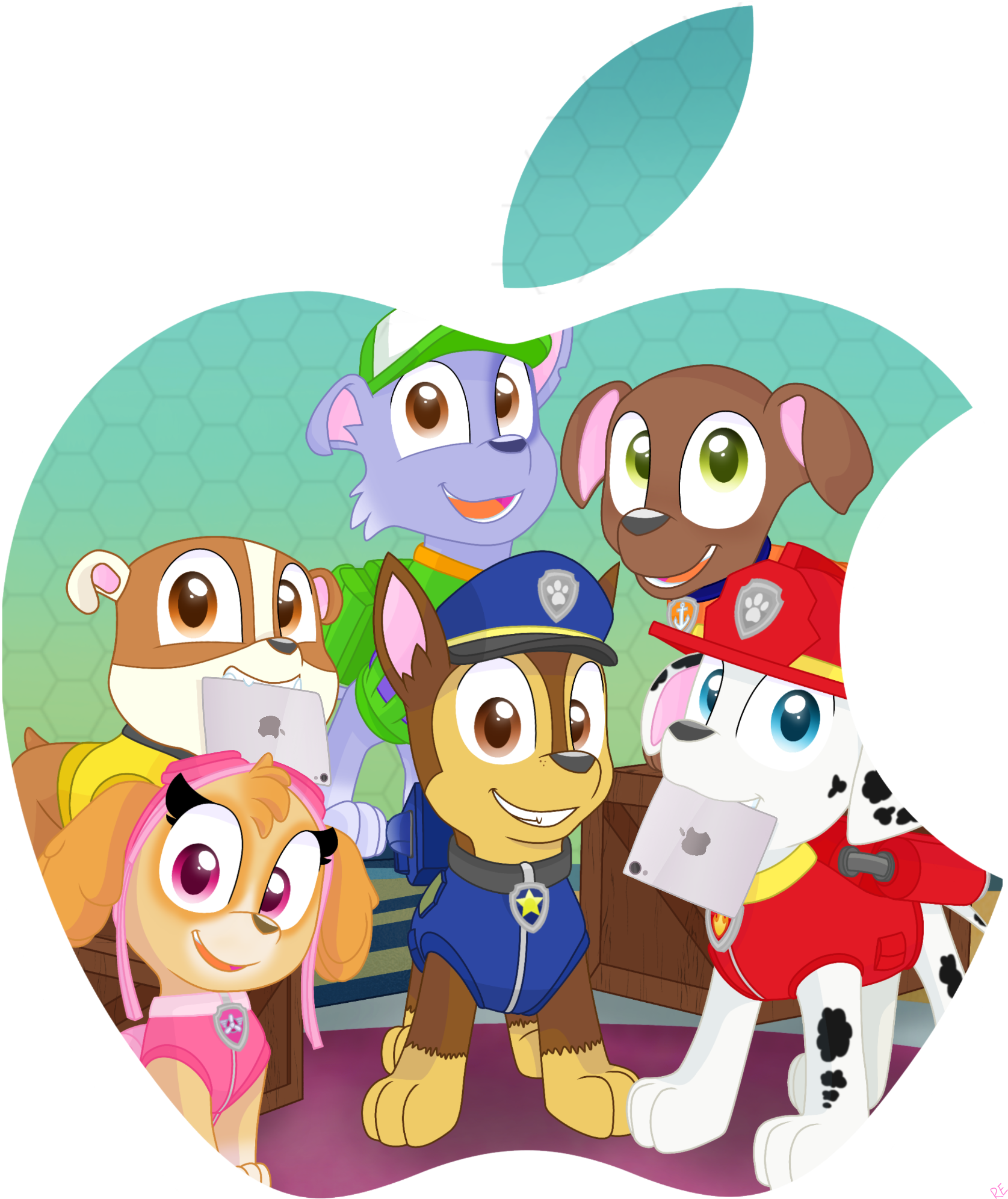 Paw Patrol Team Clipart