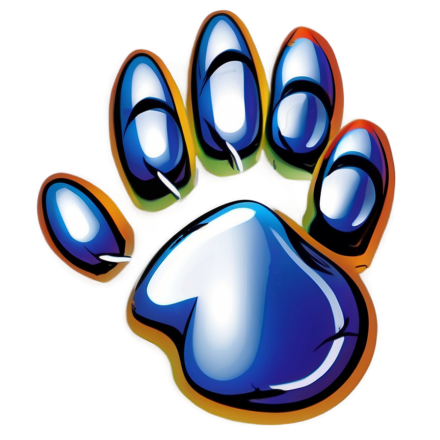 Paw Print with Claws PNG tqq10 PNG with transparent background