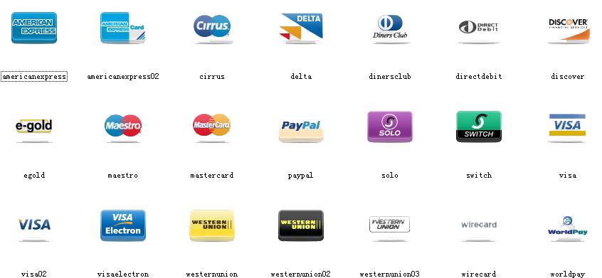 Payment Method Logos Collection