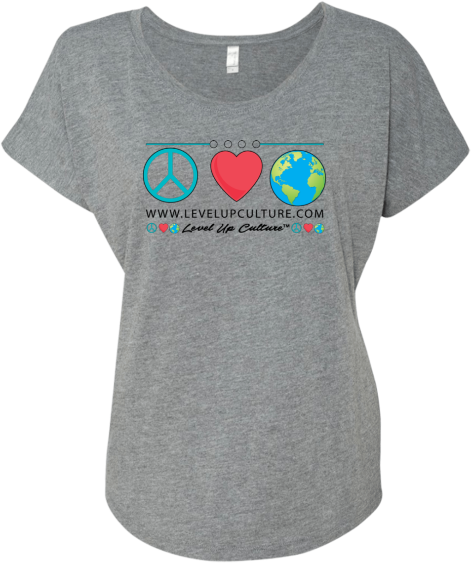 Peace Love World T Shirt Design