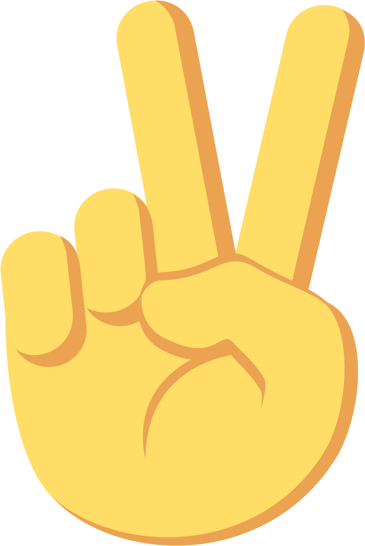 Peace Sign Emoji Graphic