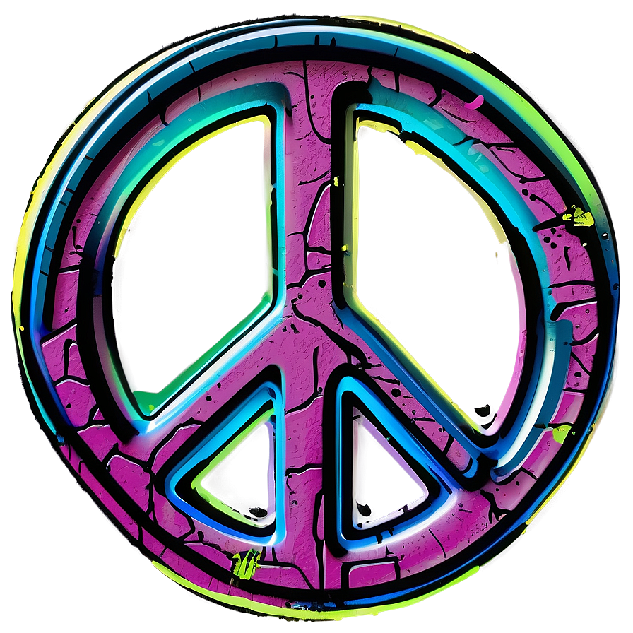 Peace Sign In Graffiti Wall Png 05252024