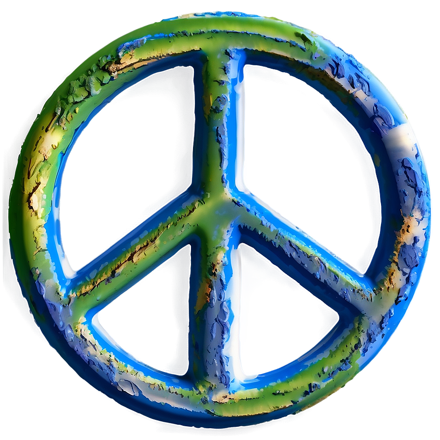 Peace Sign With Earth Png Qmg53