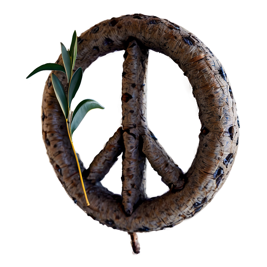 Peace Sign With Olive Branch Png 1