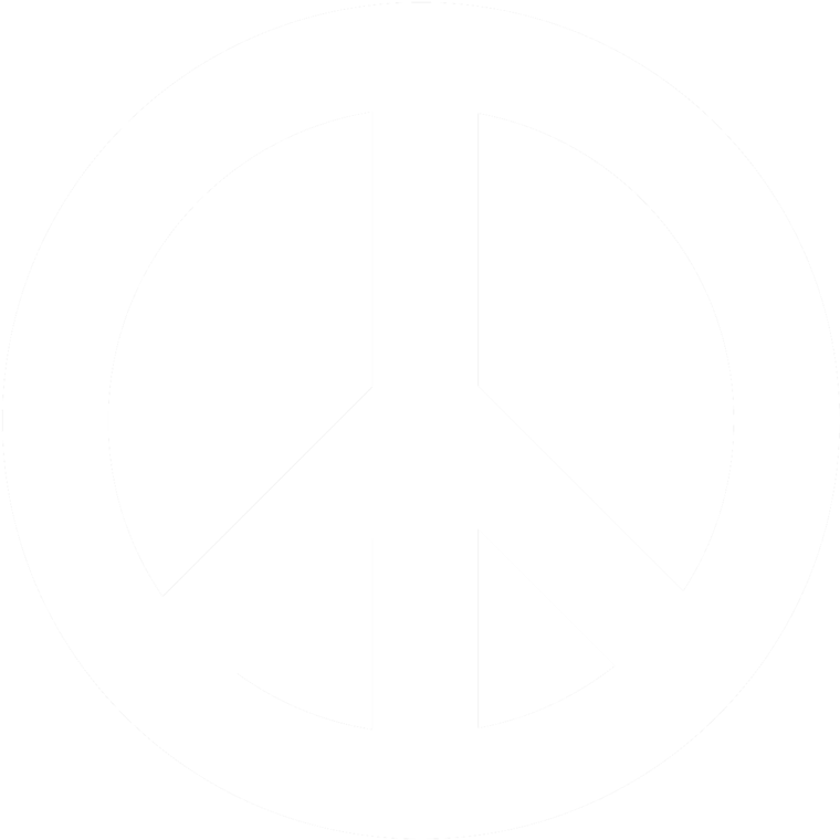 Peace Symbol Png, Download Png Image With Transparent - White Peace Sign No Background, Png Download PNG with transparent background