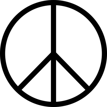 Peaceful Black Square PNG with transparent background