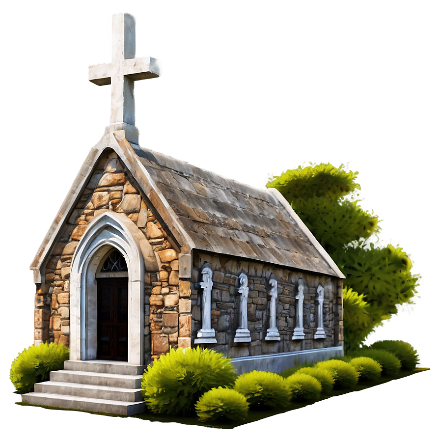 Peaceful Church Cemetery Png 57