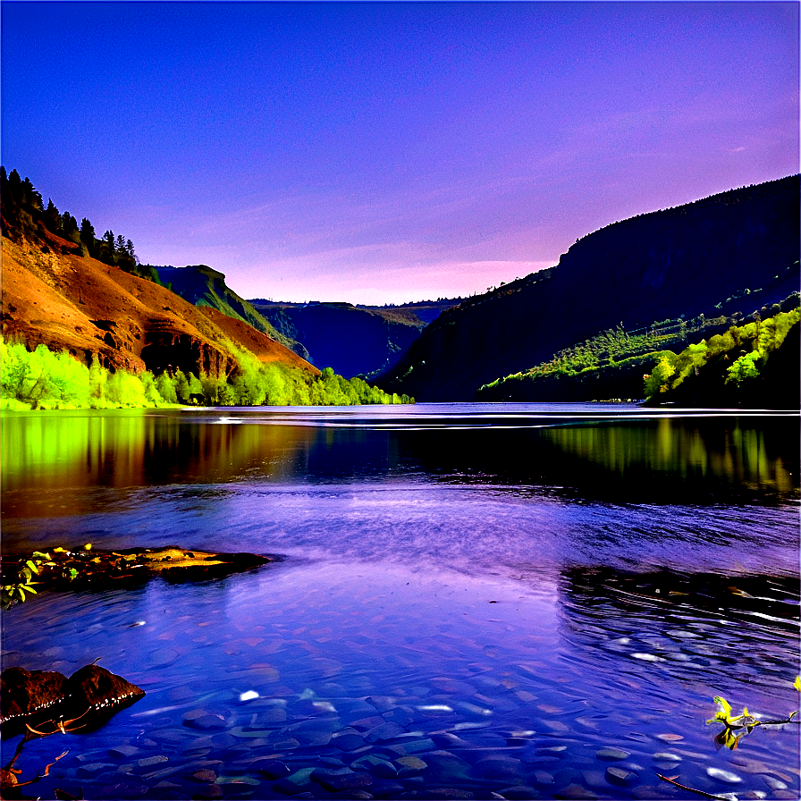 Peaceful Columbia River Gorge Png 06292024