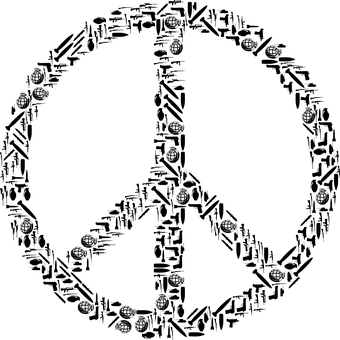 Peaceful Dove Silhouette PNG with transparent background