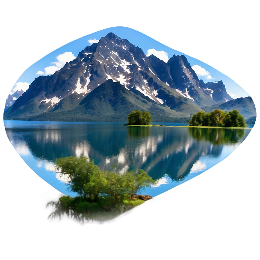Peaceful Lake Land PNG snh58 PNG with transparent background