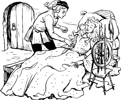 Peaceful Sleep Black Background PNG with transparent background
