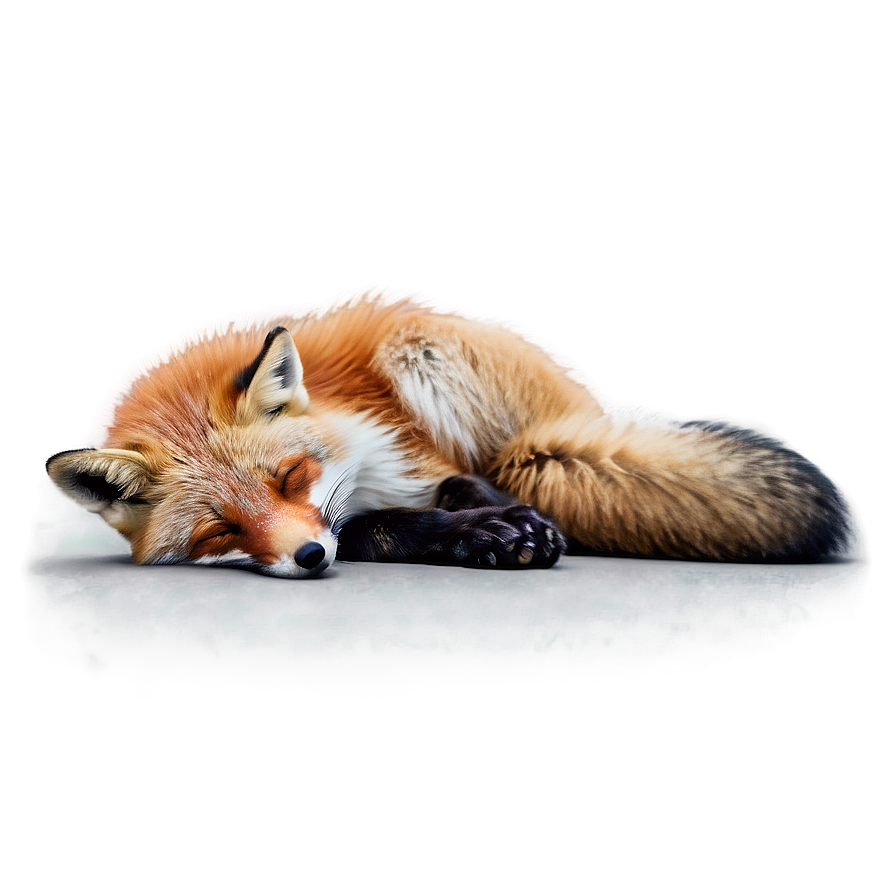 Peaceful Sleeping Fox PNG 56 PNG with transparent background