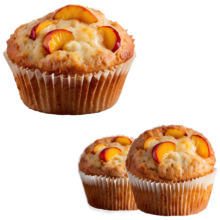 Peach Cobbler Muffin PNG 06262024 PNG with transparent background
