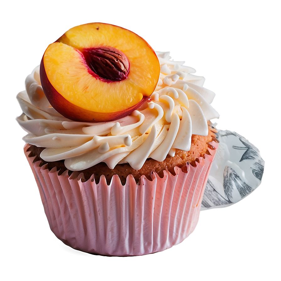 Peach Cupcakes Png 06112024