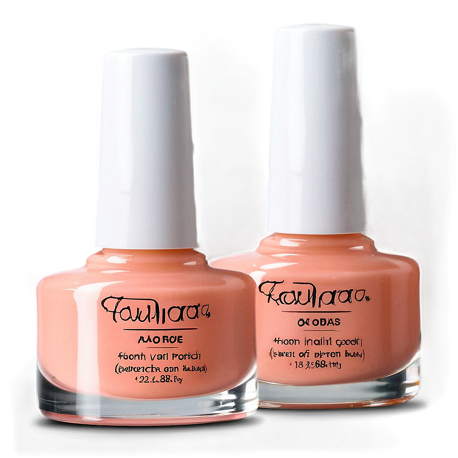 Peach Nail Polish Png 05252024