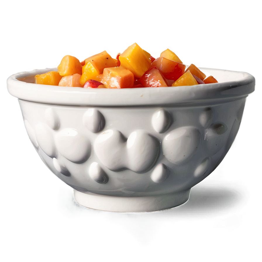 Peach Salsa Bowl Png Vnd