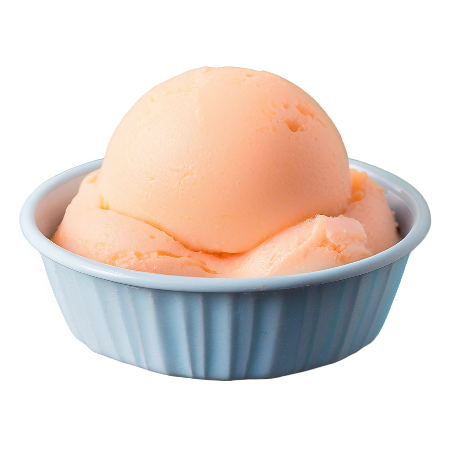 Peach Sorbet Scoop Png Rif92