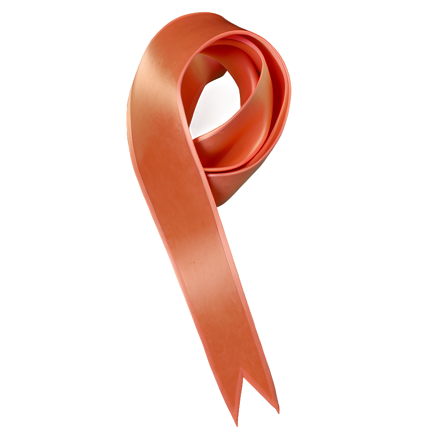 Peach Velvet Ribbon Png 14