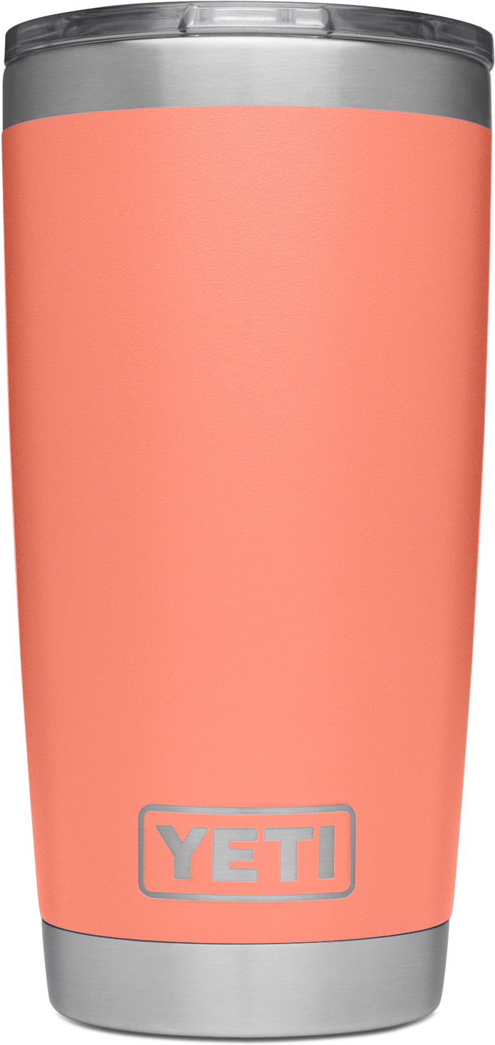 Yeti Rambler 20 Oz Limited Edition Coral Tumbler - Coffee Cup, HD Png Download PNG with transparent background