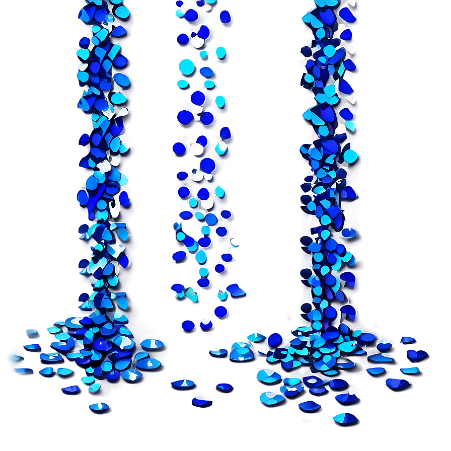 Peacock Blue Confetti Shower Png 06262024