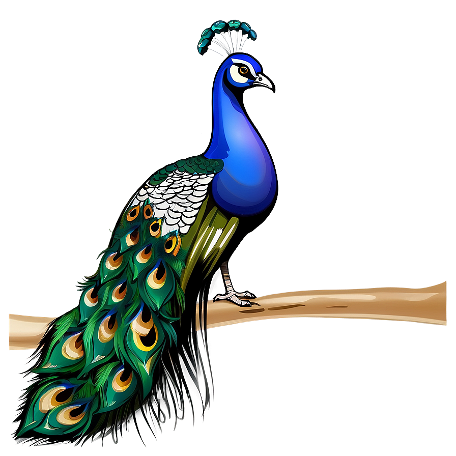 Peacock Illustration PNG 18 PNG with transparent background