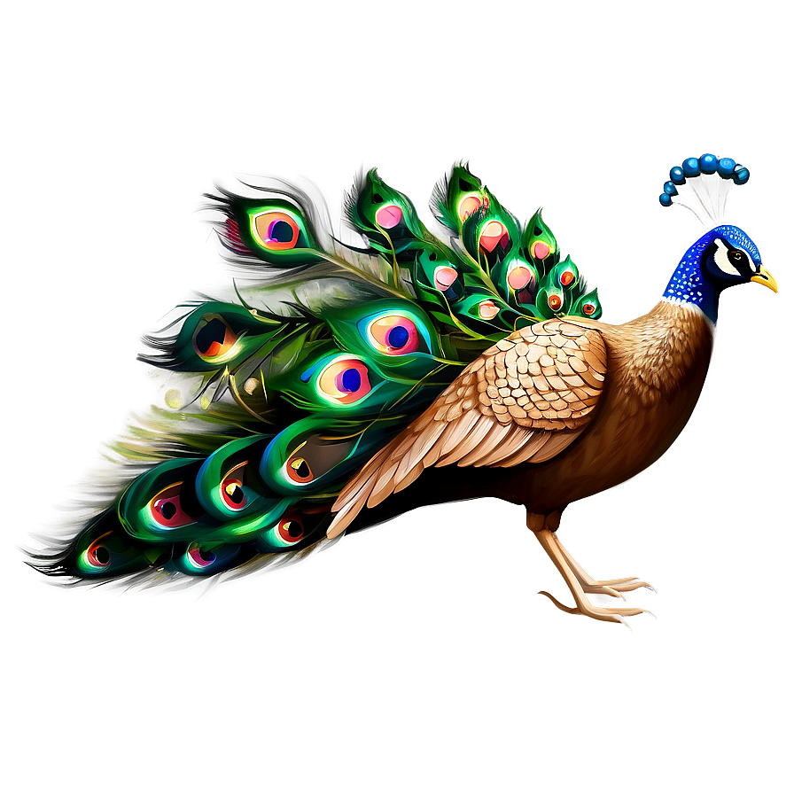 Peacock Illustration PNG sgq PNG with transparent background
