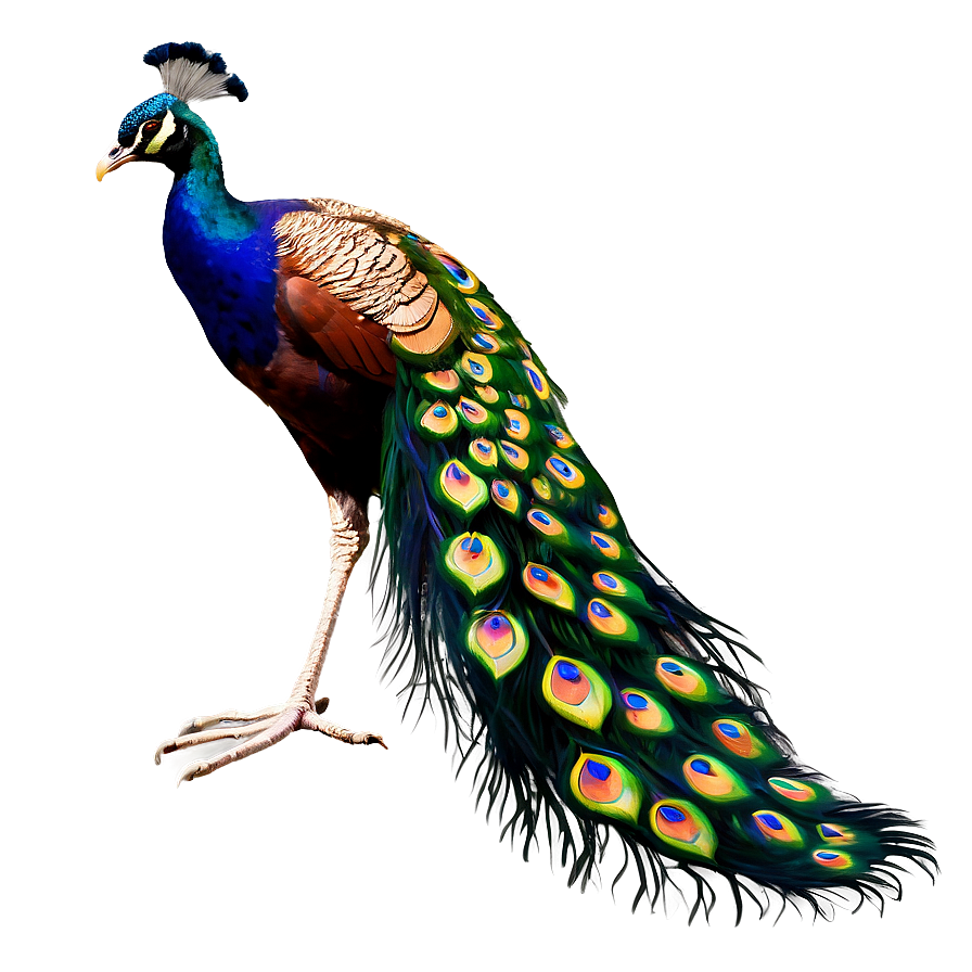 Peacock Tail Display PNG 06232024 PNG with transparent background