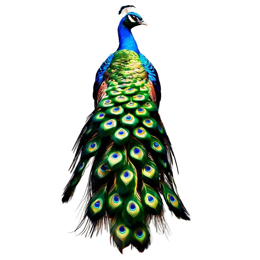 Peacock Tail Display PNG 62 PNG with transparent background