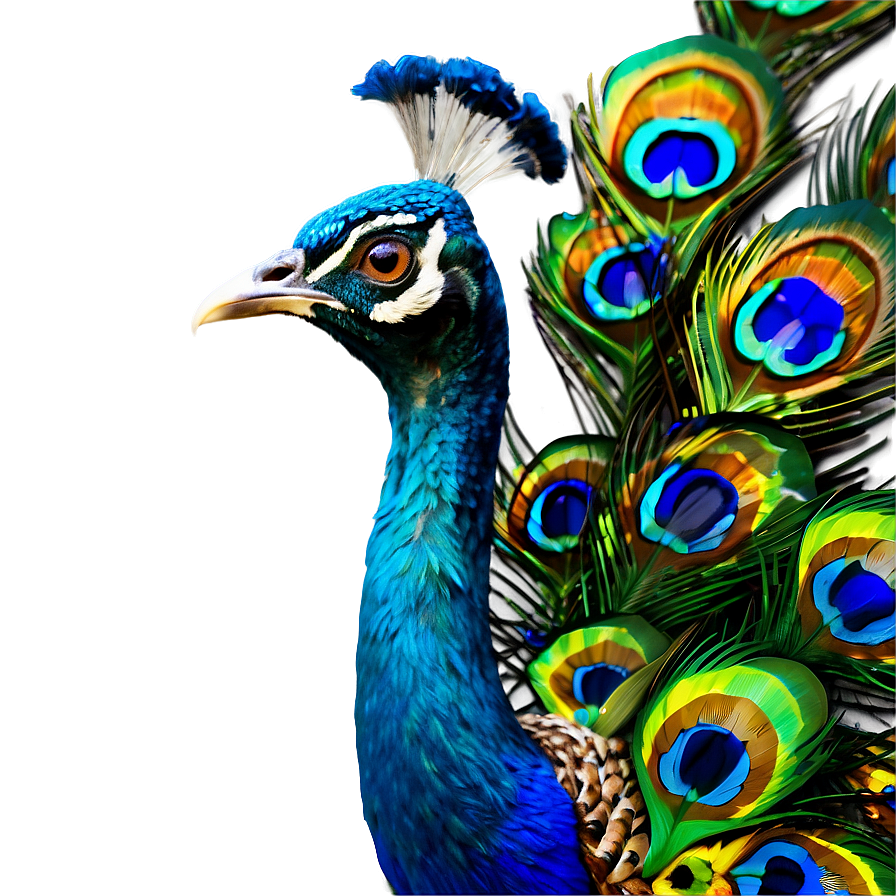 Peacock With Open Feathers Png 62