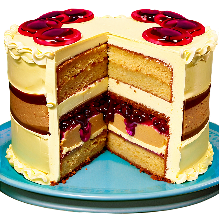 Peanut Butter Jelly Layer Cake Png Tnd