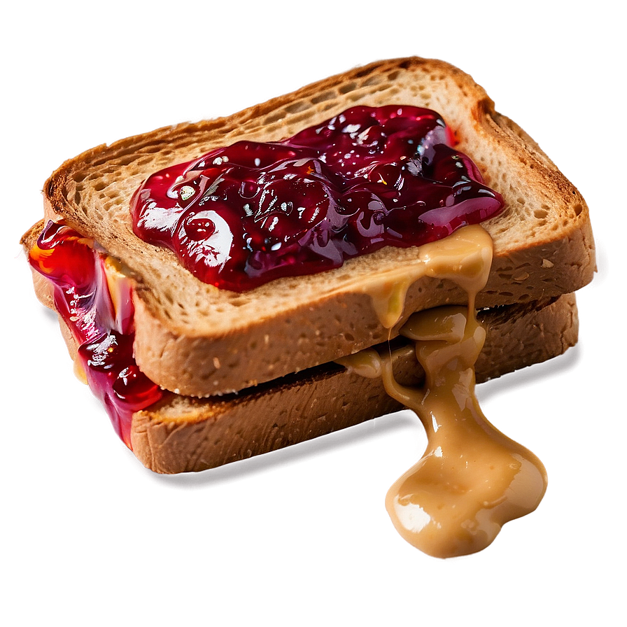 Peanut Butter Jelly Toast Png 06282024