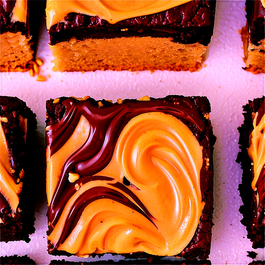 Peanut Butter Swirl Brownie PNG xwa71 PNG with transparent background