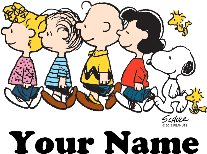 Peanuts Gang Personalized Walk