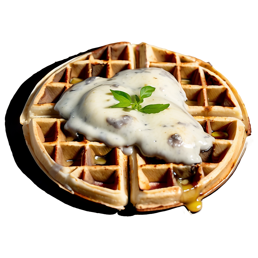 Pear And Gorgonzola Waffle Png Idf