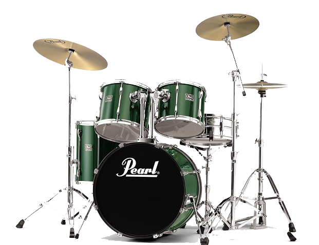 Pearl Drum Set Green