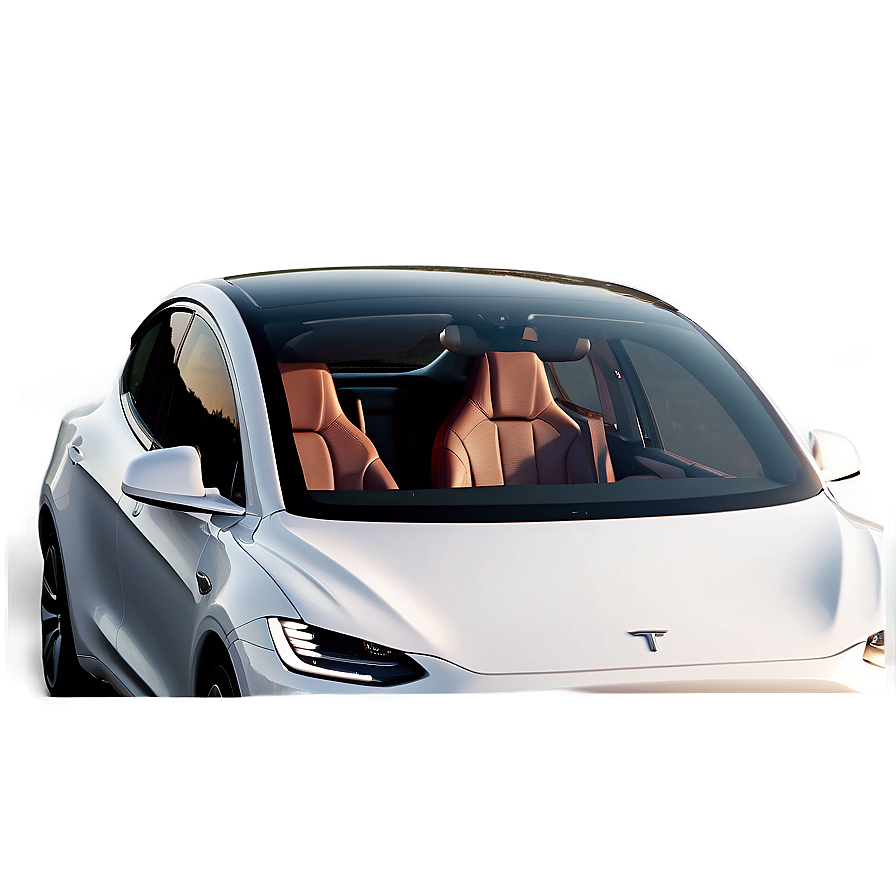 Pearl White Tesla Model Y Png Vlf23