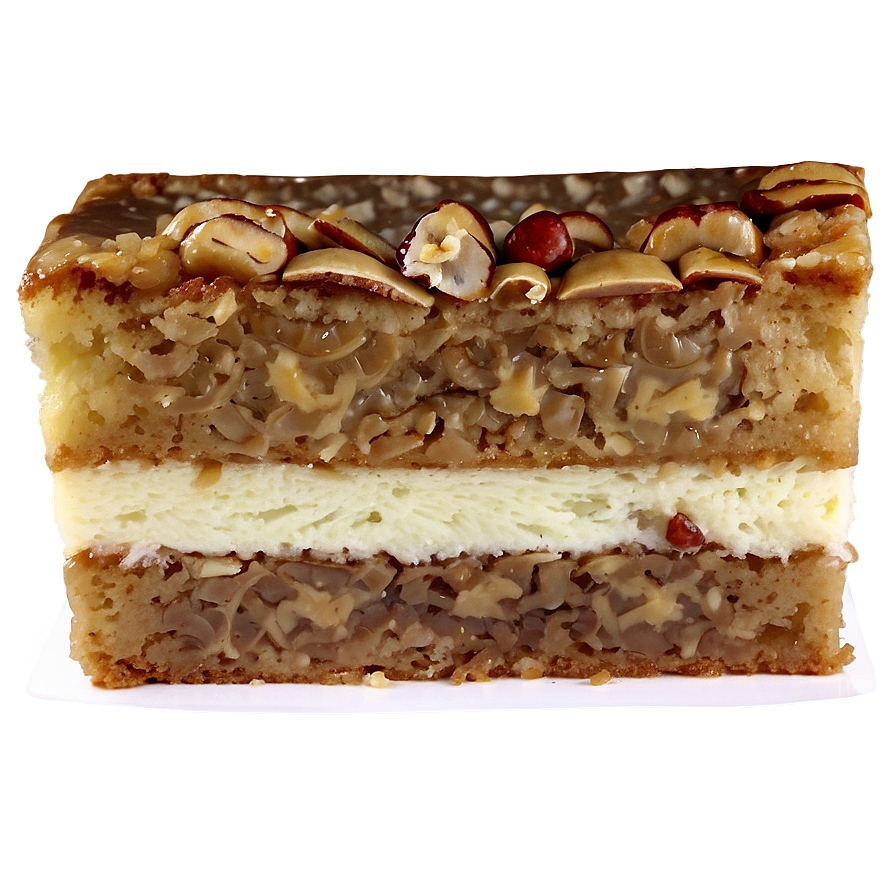 Pecan Cake Slice Png Qwm62