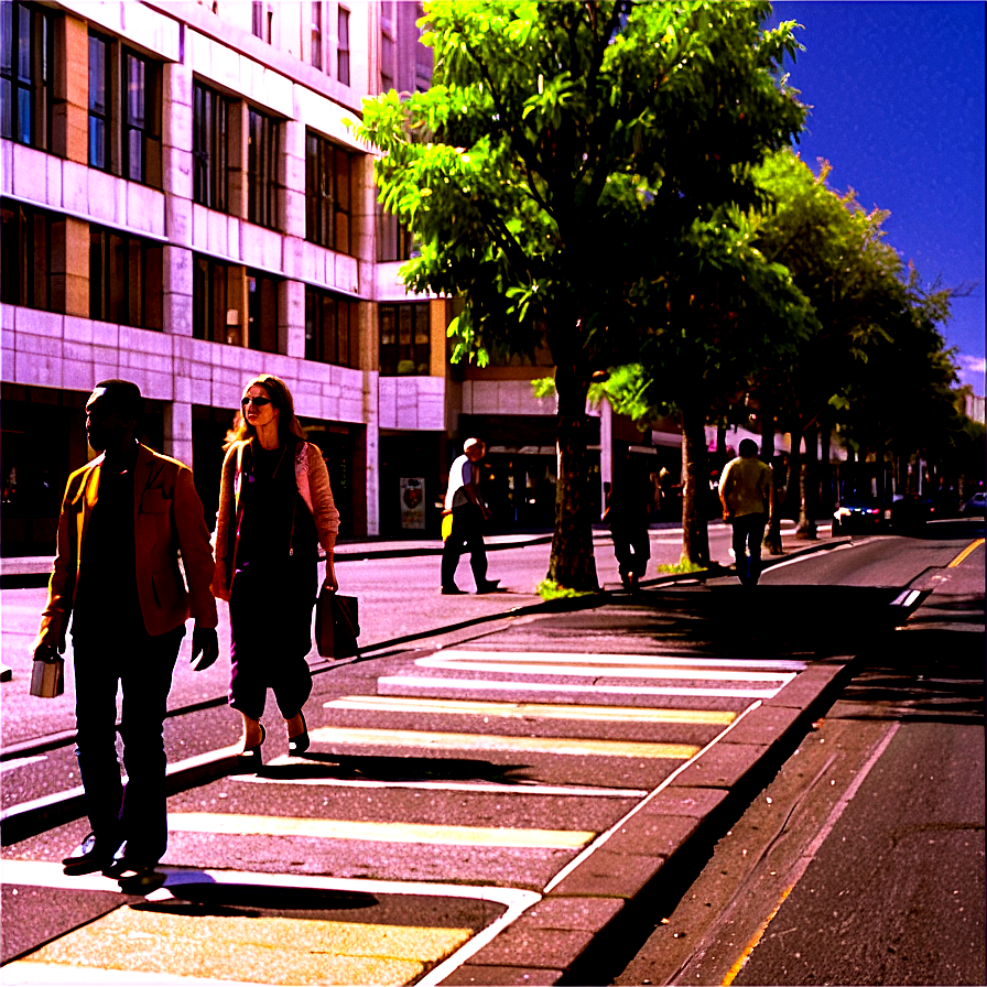 Pedestrian-friendly Streetscape Png 53