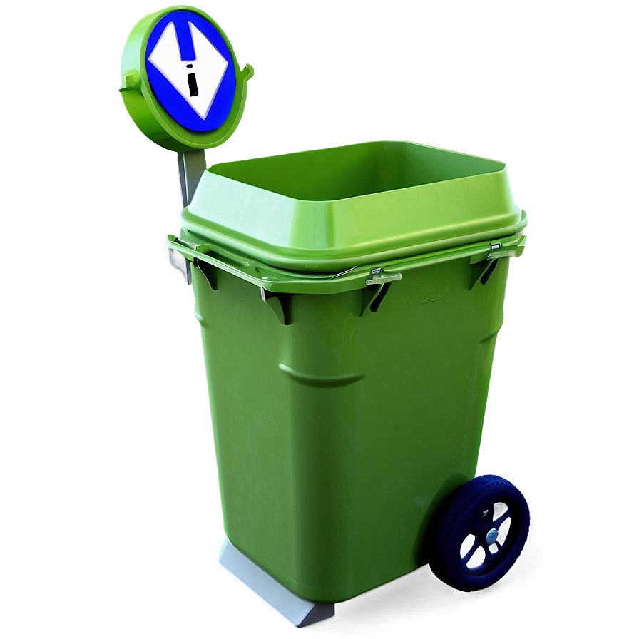 Pedestrian Trash Bin Png Few